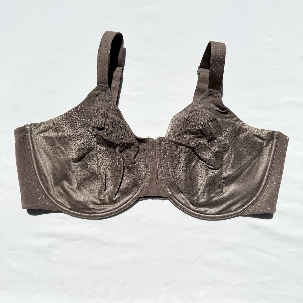 Wacoal Back Appeal Unlined Underwire Bra 42G Cappuccino Brown 855303
